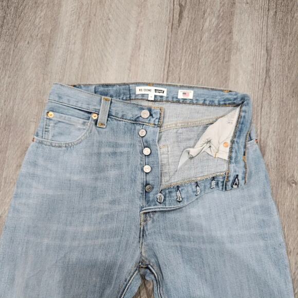 NWT RE/DONE Levi's High Rise Ankle Crop Jeans - Picture 5 of 9